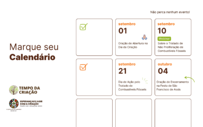Agende os eventos do Tempo da Criação 2024