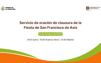 Oración de clausura del Tiempo de la Creación