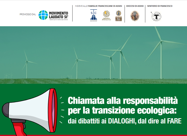 Da Assisi lanciata la “Chiamata alla responsabilità per la transizione ecologica. Dai dibattiti ai dialoghi, dal dire al fare”