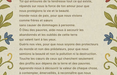 Signet de prière : Prière pour notre Terre