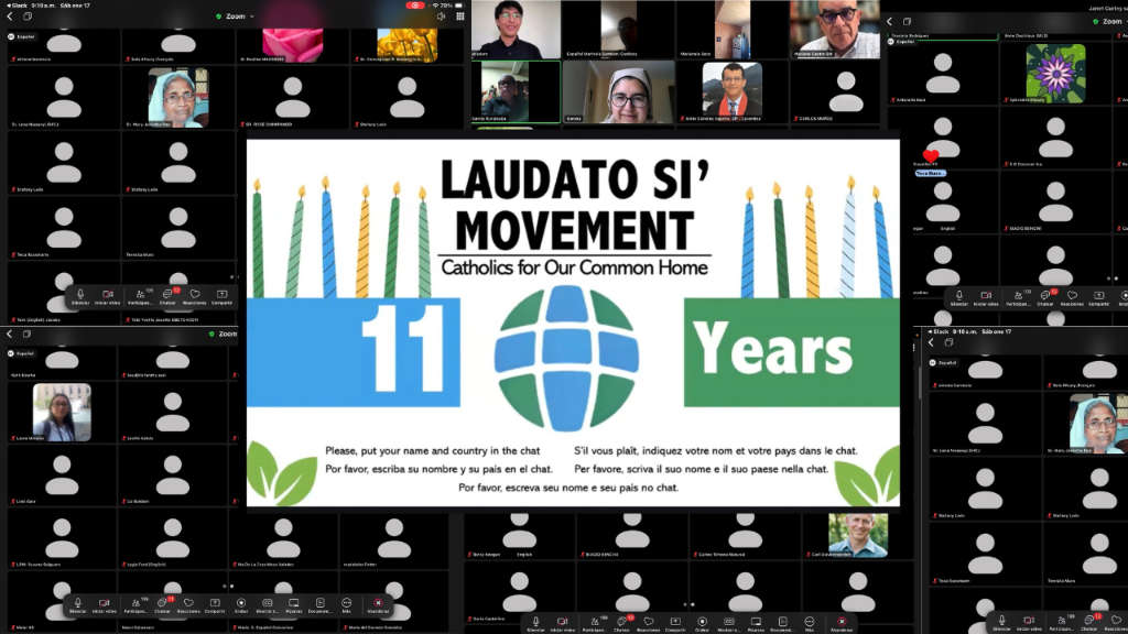 Con gratitud, pasión y esperanza – 11.º aniversario del Movimiento Laudato Si’, encuentro global en línea